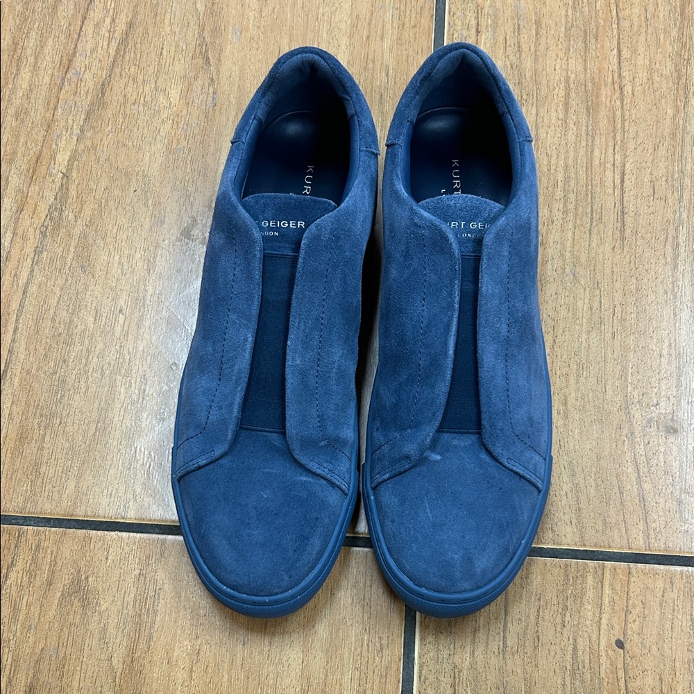 Kurt Geiger Men's Navy Suede Loafers